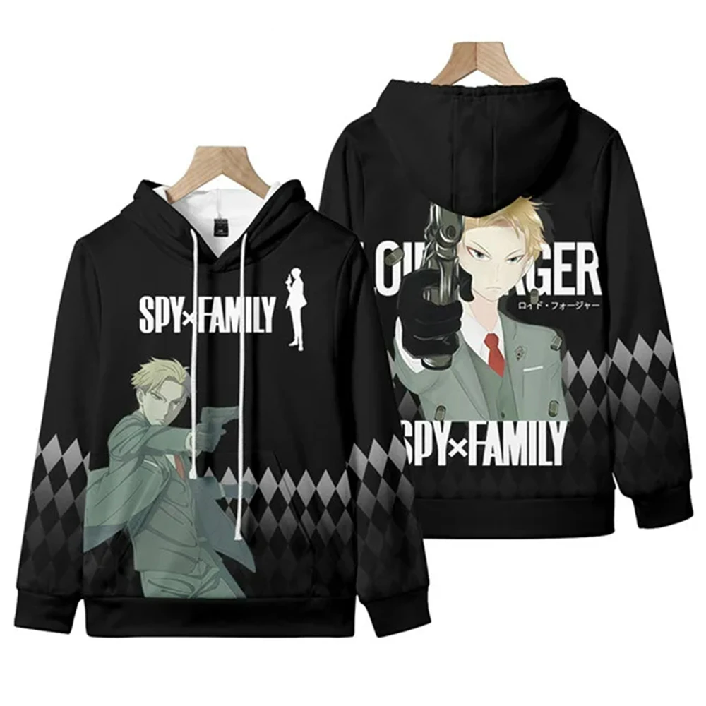 Japanese Anime Style Spy X Family Anya Forger Kawaii Printed Hoodie Pullover Men\'s And Women\'s Sportswear Sudaderas Kids Clothes