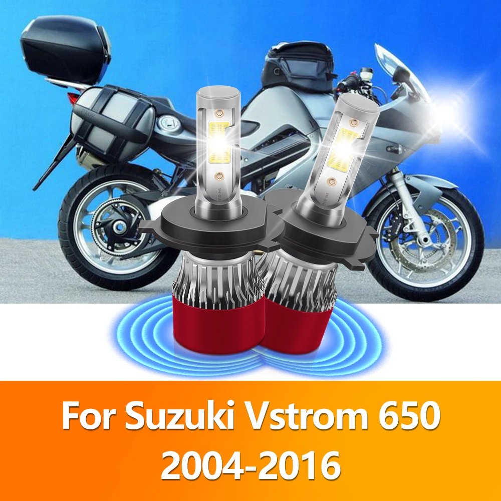 

Motorcycle LED Headlight 120W High Low Beam Motorbike Headlamp 12V For Suzuki Vstrom 650 2004-2010 2011 2012 2013 2014 2015 2016