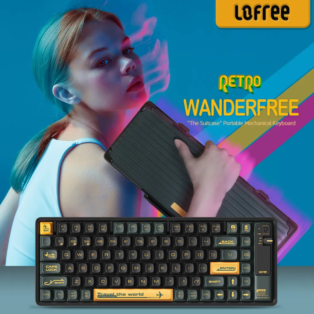 [Domestic official import] Lofree WANDERFREE Bluetooth mechanical keyboard Green