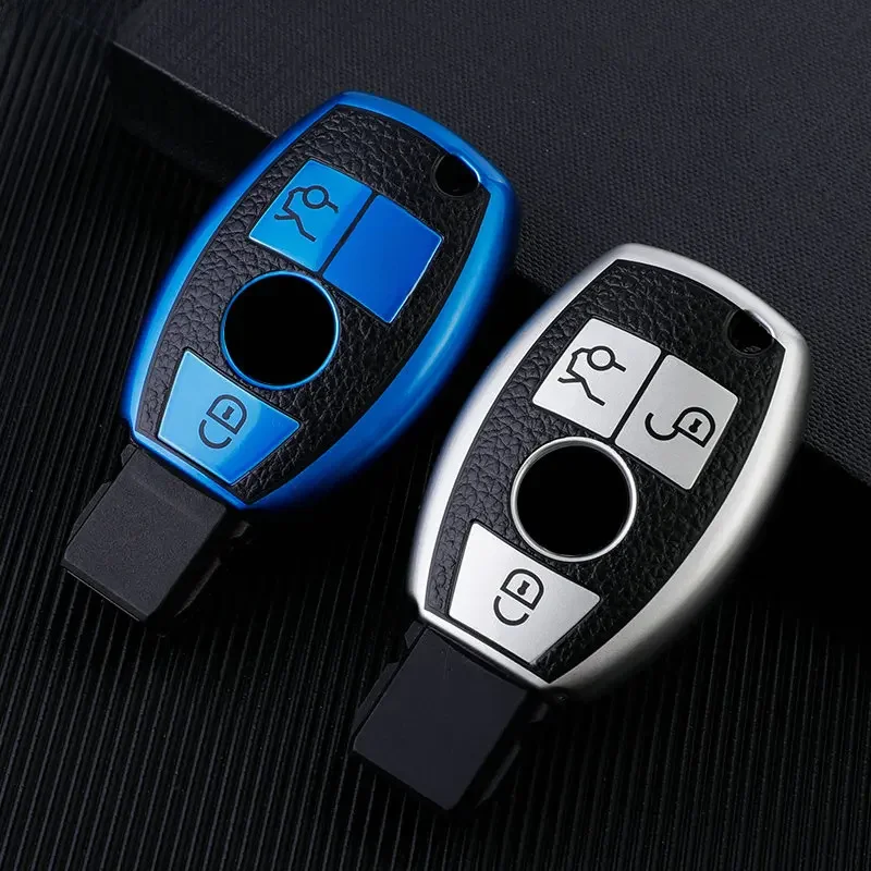 Coque en cuir TPU pour clé de voiture à distance, coque pour Mercedes Benz A C E S G aqGLA CLA GLK GLC CLS W204 W463 W176 Wbulete W205 jas