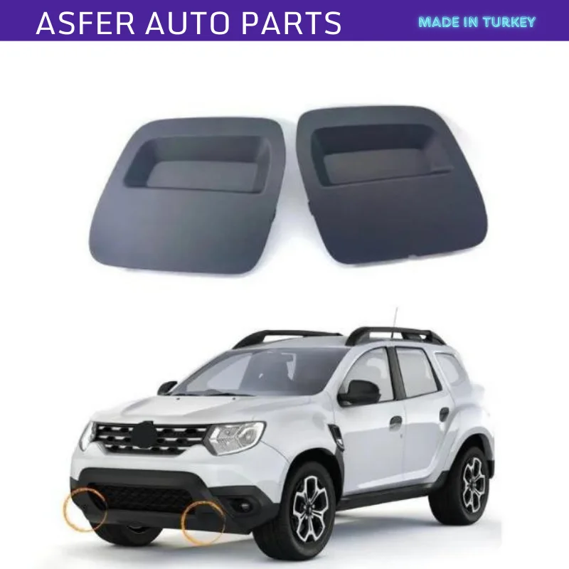 Front Bumper Tow Bar Eye Cover For Dacia Duster 2018-2023Left Right 2 Pcs Set OEM 620721430R 620724861R 511802392R 511809831R