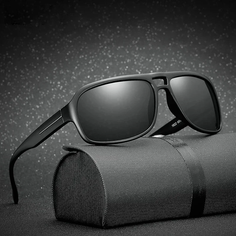 AliExpress juncture 2024 Classic Men's Square Polarized Sunglasses Men Vintage Driving Mirror Cycling Sun Glasses UV400 Polarized Glasses Women