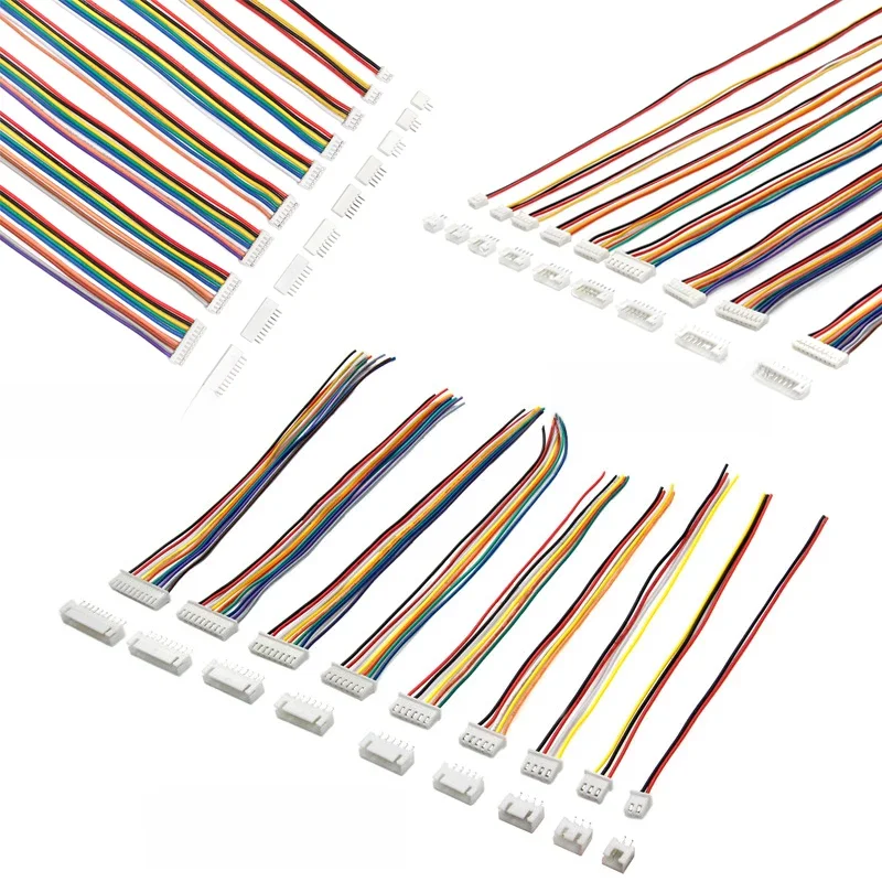 Connecteur mâle femelle 1.5 2.0 2.54 ZH/PH/XH, 10 pièces, 2/3/4/5/6/7/8/9/10P, pas de broche avec fil de câble 15/30cm