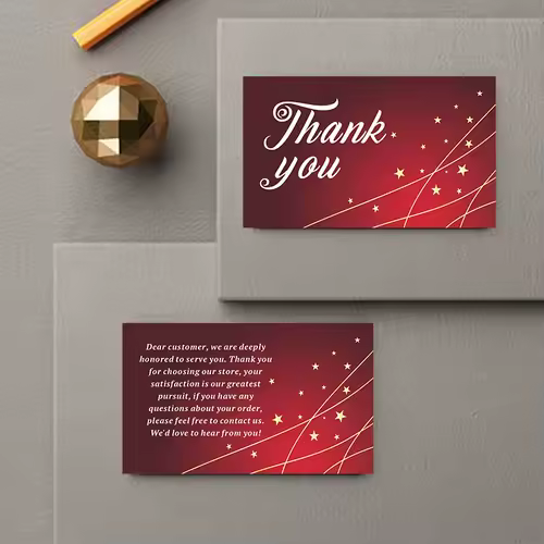 Custom Cards Thank You Cards Custom Business Card Personalized Logo Packaging For Small Business Wedding invitation Postcards - Image 5