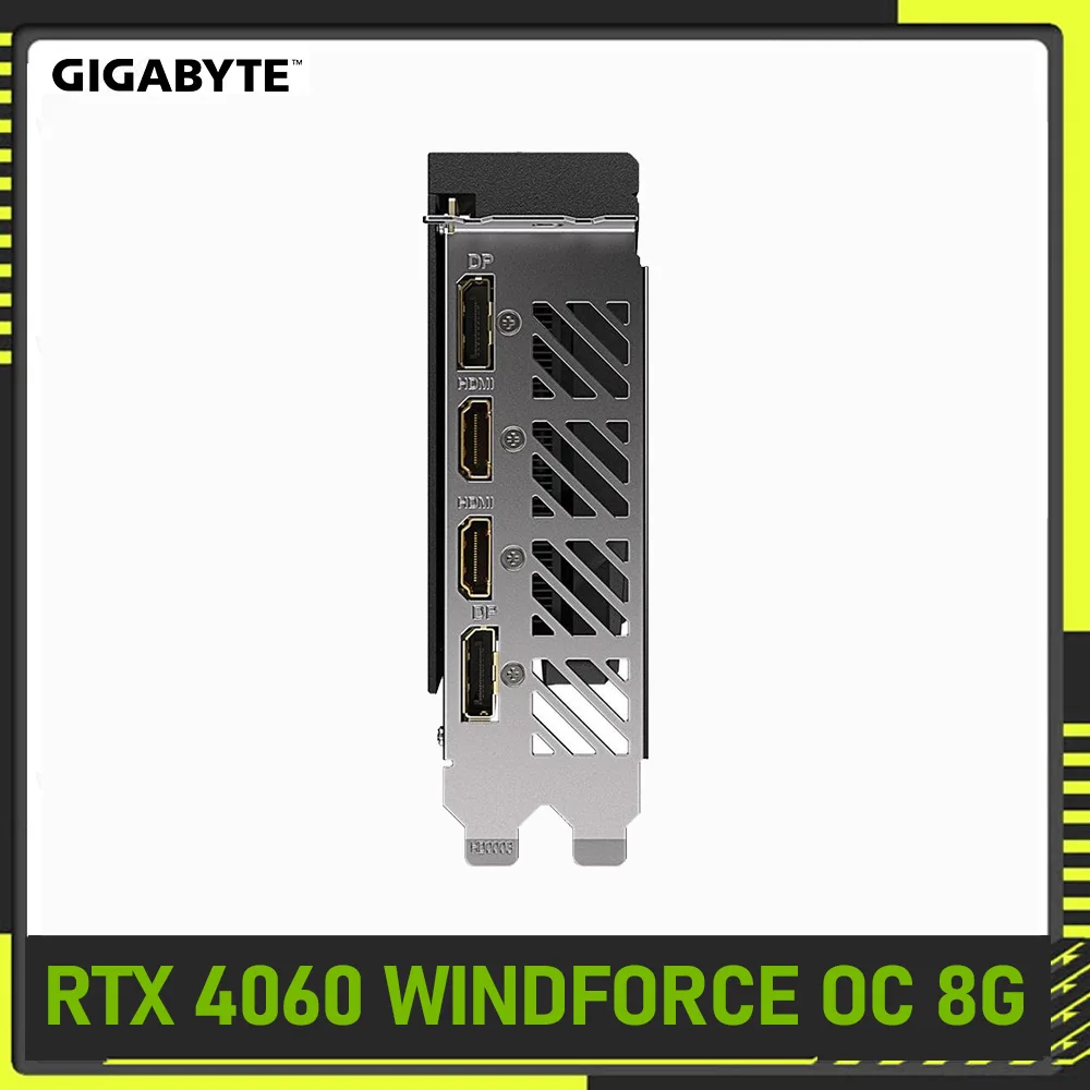 Imagem -06 - Gigabyte-geforce Rtx 4060 Windforce oc Placa Gráfica 8g 8gb 128 Bits Pci-e 4.0 Placa de Vídeo Gddr6 Overlocking de Ventiladores Duplos