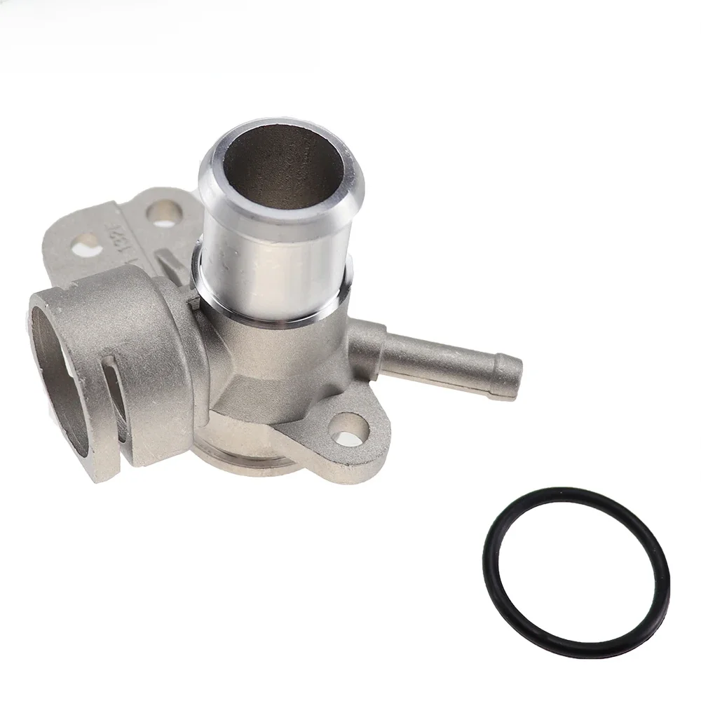 Aluminium woda chłodząca wąż złącze kołnierza dla Tiguan Passat B7 CC Golf MK6 A3 Q3 TT Skoda Octavia 06J121132F 06J 121 132 F — zdjęcie 2