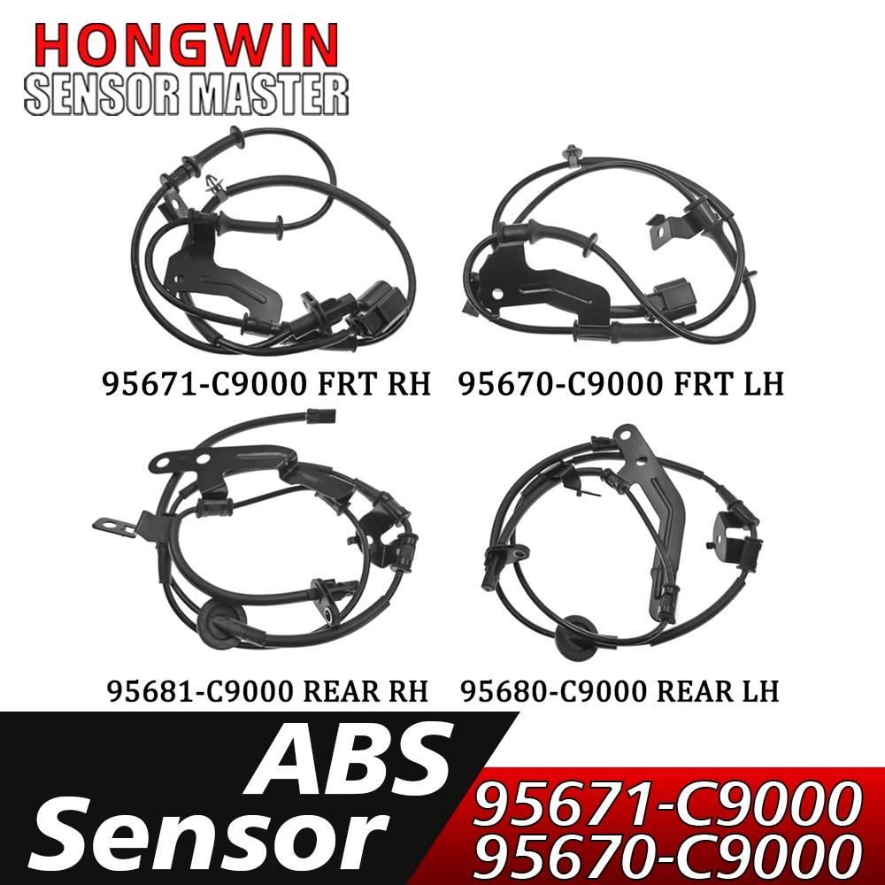 

Front Rear Left Right ABS Wheel Speed Sensor 95670-C9000 95671-C9000 95680-C9000 95681-C9000 For Hyundai Kia 1999-2006 2.4L 2.5L