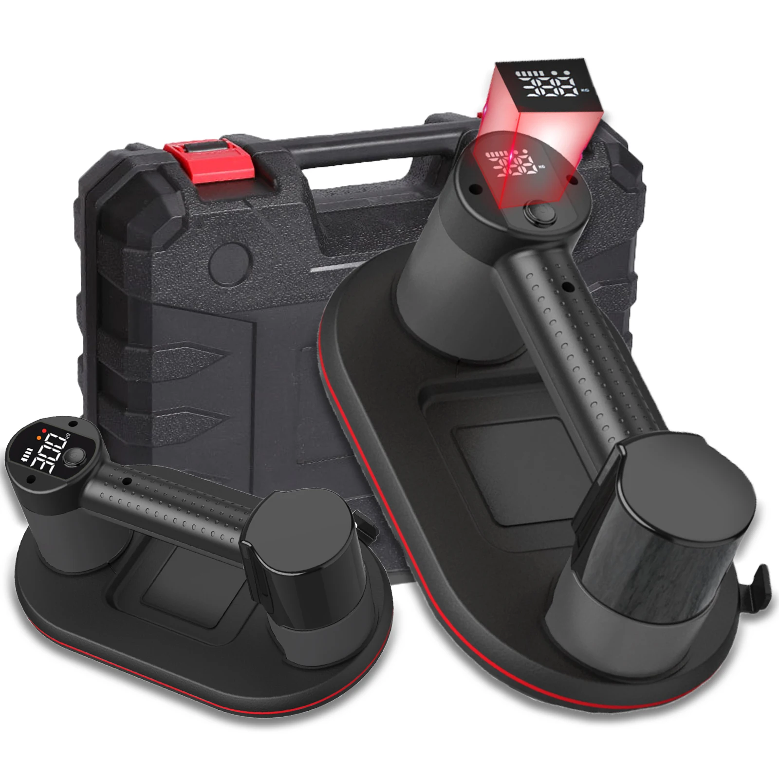 Ventouse électrique industrielle de 300 kg, outil de levage robuste pour granit, carrelage, verre, bois, pierre, batterie 3600 mAh