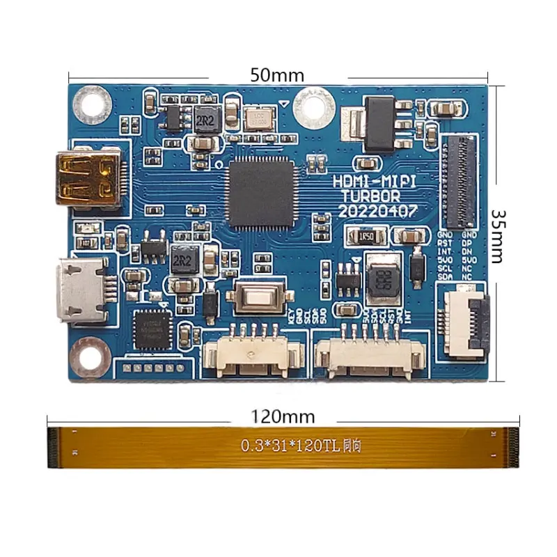 Imagem -03 - Raspberry pi Tela Secundária do Computador Tft Lcd 1280x720 Resolução hd Hdmi para Mipi Driver Board 62