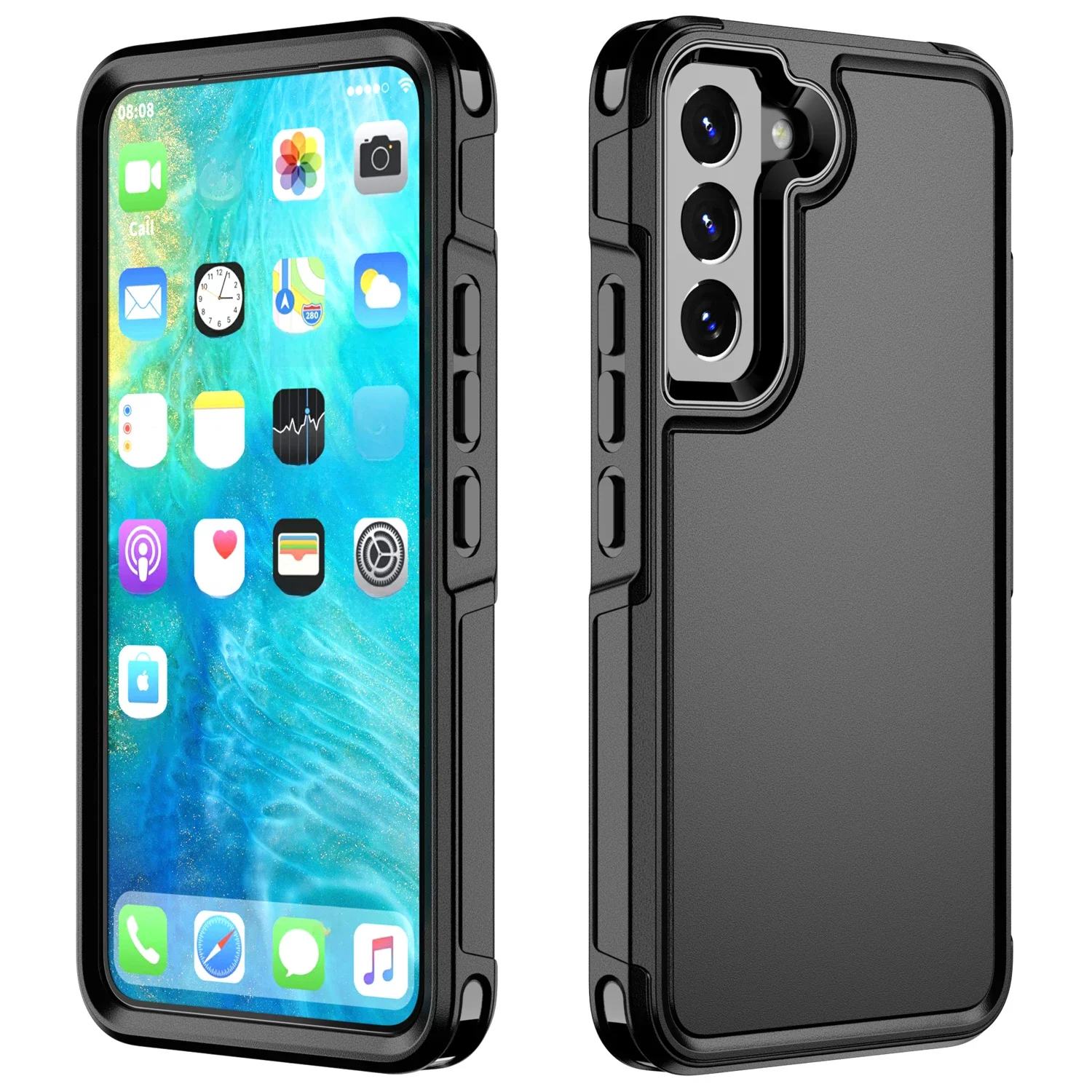 Étui de téléphone portable antidérapant pour Samsung Galaxy S26 Ultra S25 FE A57 A17 A56 A55 A36 5G A16 A15 A14 A54 S23 S25 S22 S24 Plus