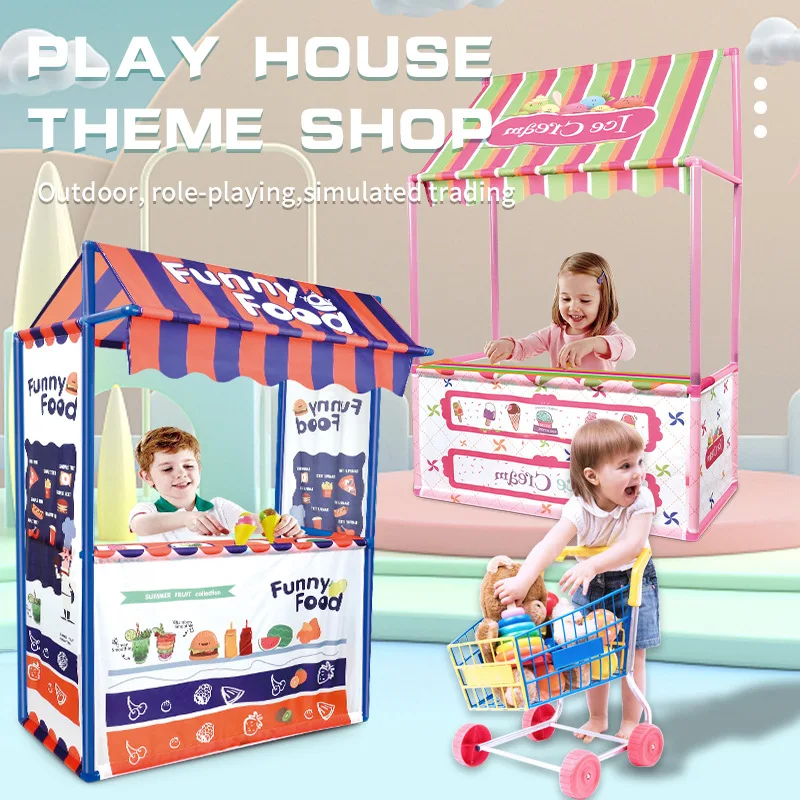 Kids Play House Game Tent Toys Portable Foldable Boy Girl Princess Castle Christmas Birthday Gift Outdoor Simulation Toy