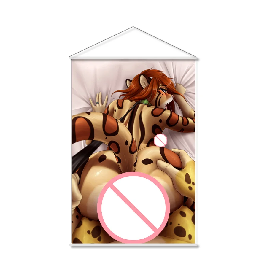 

Пушистая богиня Маргая, аниме, настенная прокрутка, подвесной постер, домашний декор, живопись