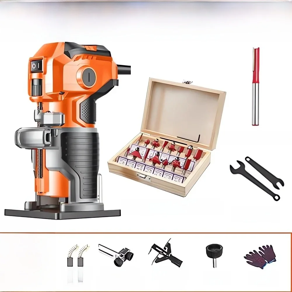 220V Trimmer Electric Polisher Machine Laminating Machine Cutting Machine Woodworking Groove Milling Machine