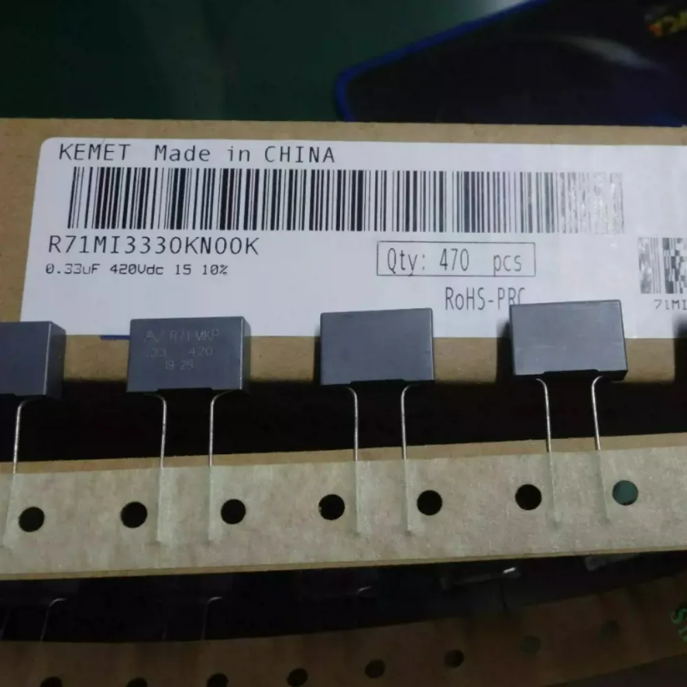 5pcs/lot AV R71 MKP 0.33uf 420V 330nf u33 334 K 10% New 8mm Polypropylene Pulse High Frequency Film Capacitors R71MI3330KN00K