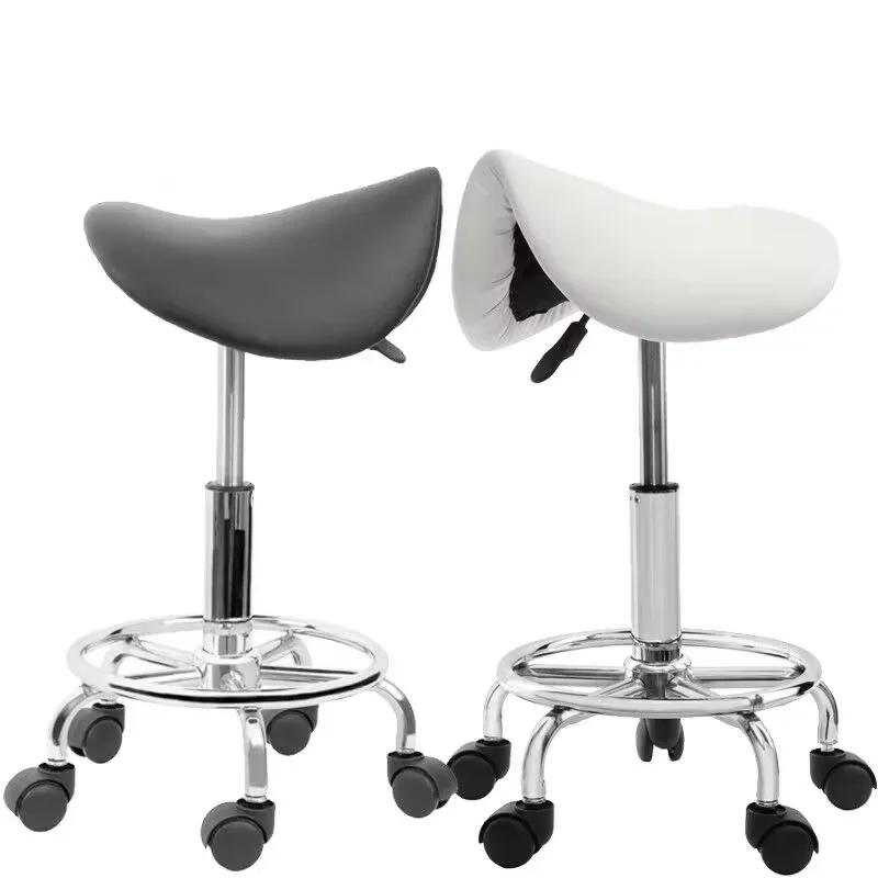 Hydraulischer Sattel Salon Hocker Stuhl Massage Tattoo Gesichts Spa Büro verstellbarer Lift für