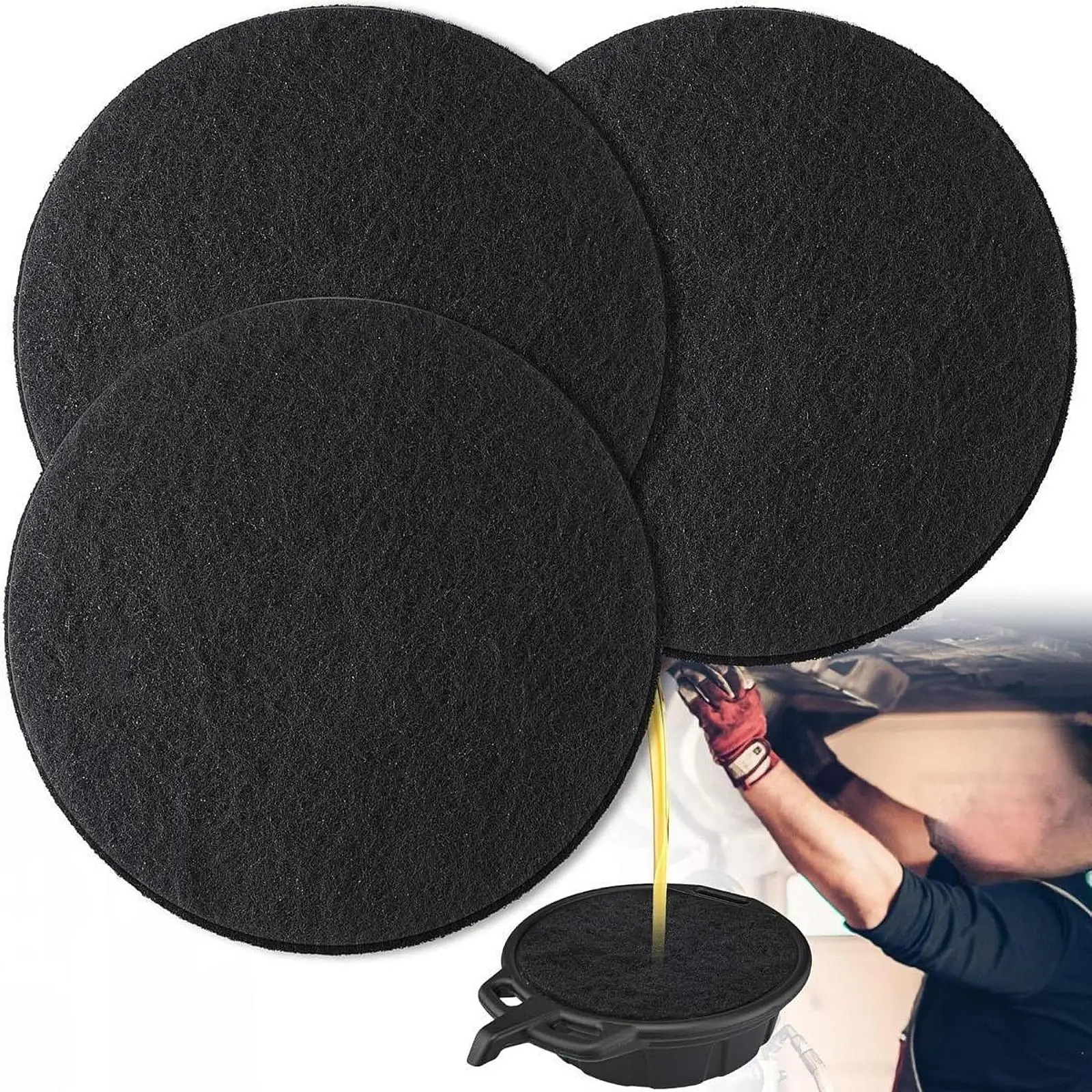 2/3/5PCS Oil Drain Splash Pads Anti Splash Oil Change Mat for Garage Automotive Car Oil Changing Transmission Drain Pan Mat
