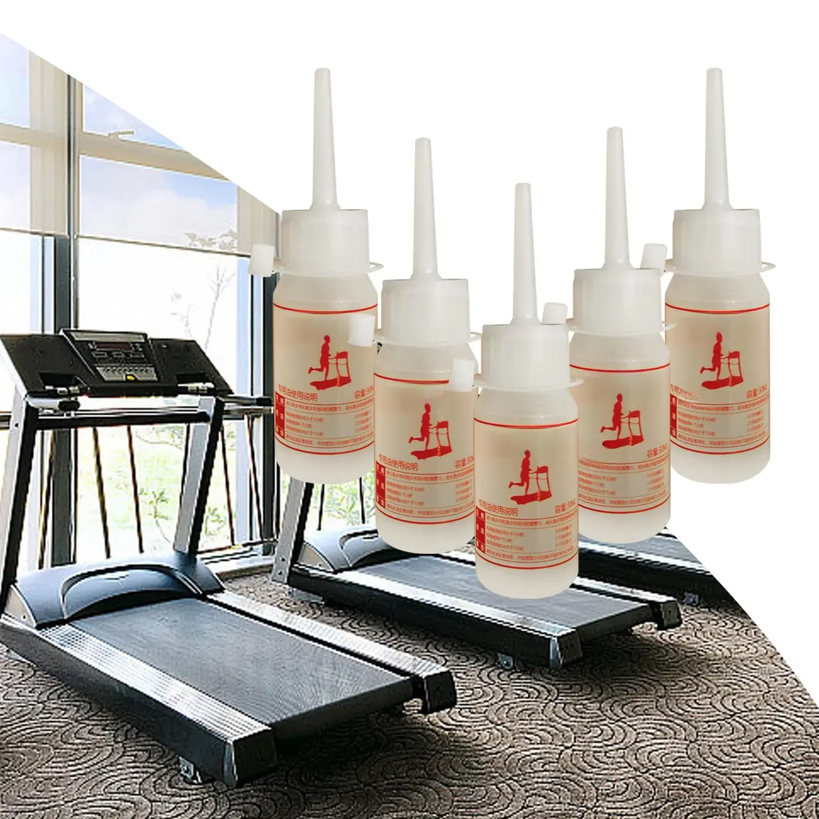 Ceinture de tapis roulant en Silicone, lubrifiant, outil d'entretien, équipement pour le sport, 5 pièces