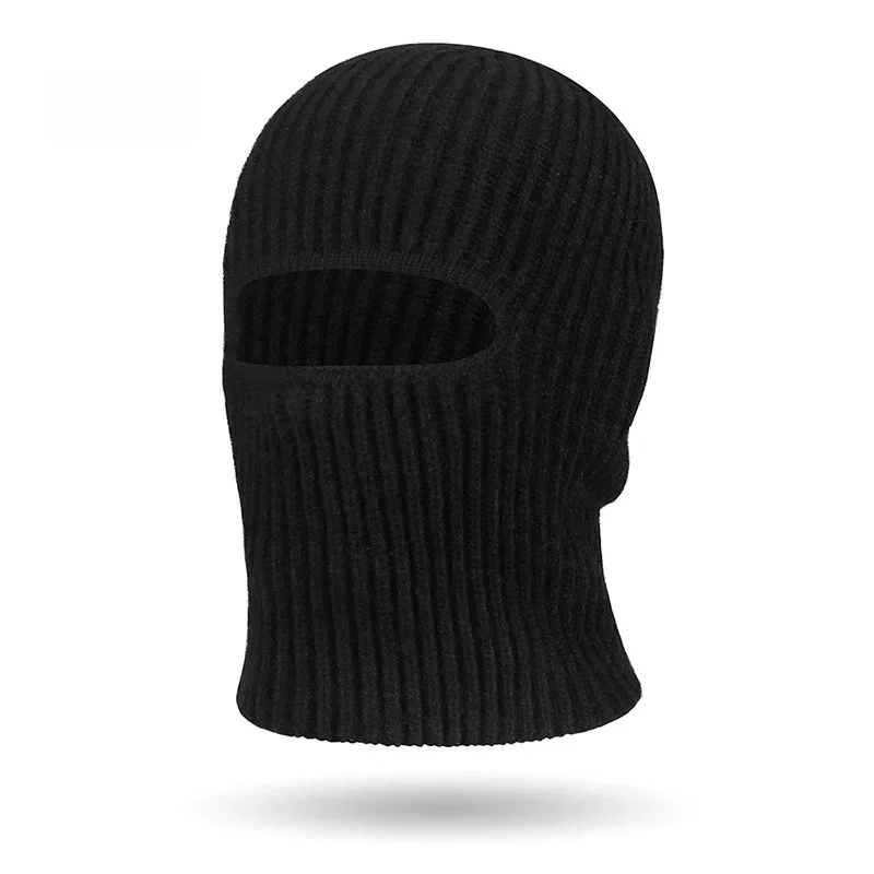 AliExpress 2025 Autumn Winter One Piece Knitted Solid Color Retro Hat For Men And Women,Windproof Face Mask Warm Pullover Cold Face Mask