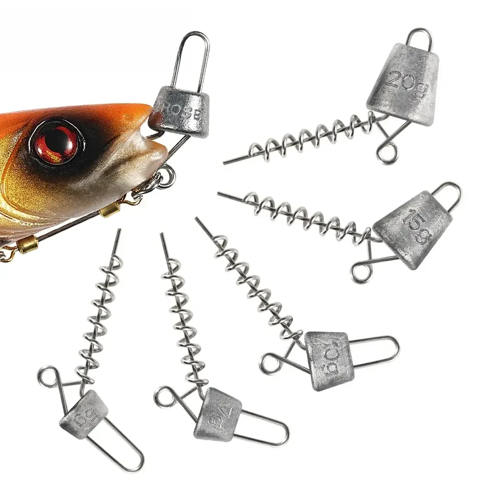 Spinpoler multi profondeur vis peu profonde brochet aucun système de Rotation 5g 10g 15g 20g plomb Softbait Curltail plate-forme accessoires d'équipement de pêche
