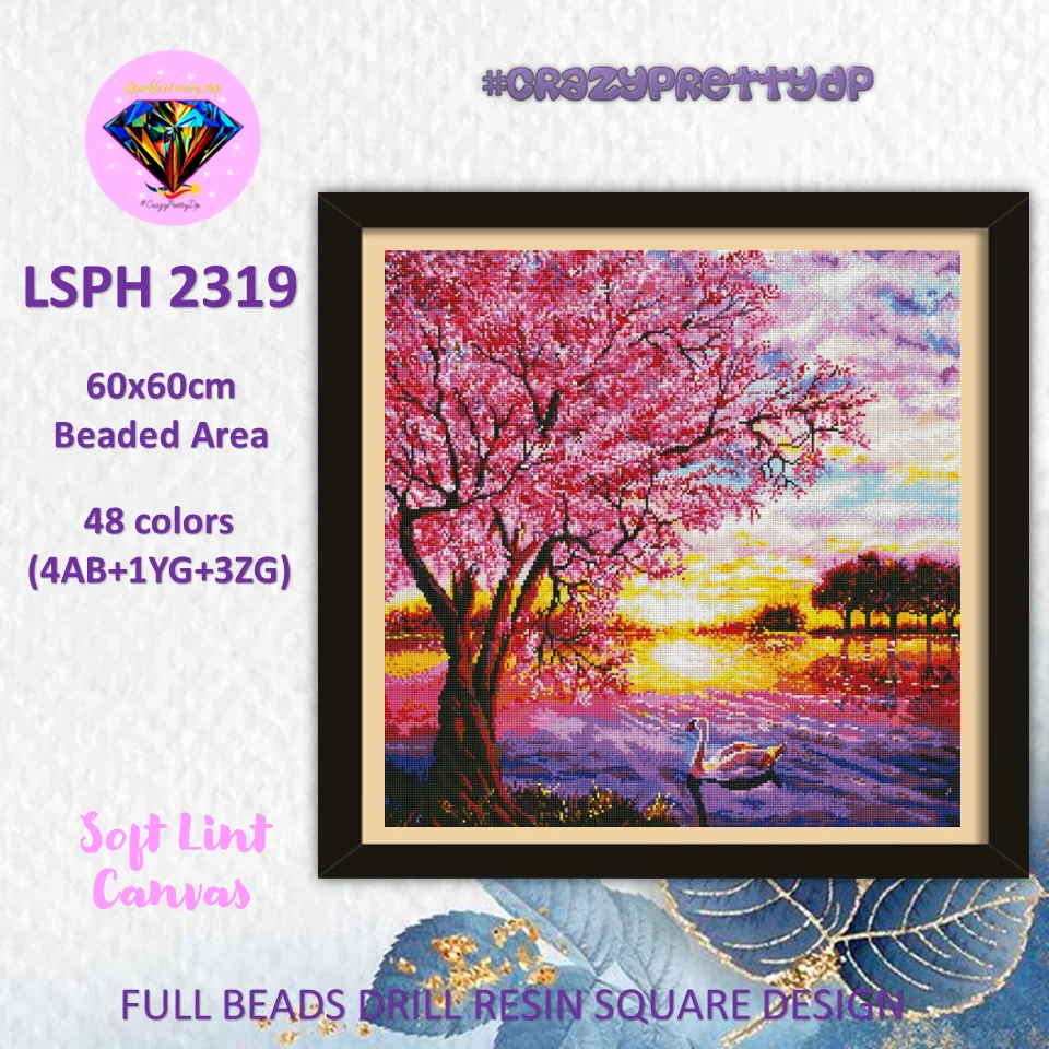 crazyprettydp diamond painting LSPH 2319 square resin Popular Rhinestone Crystal Decor Diy crazy pretty