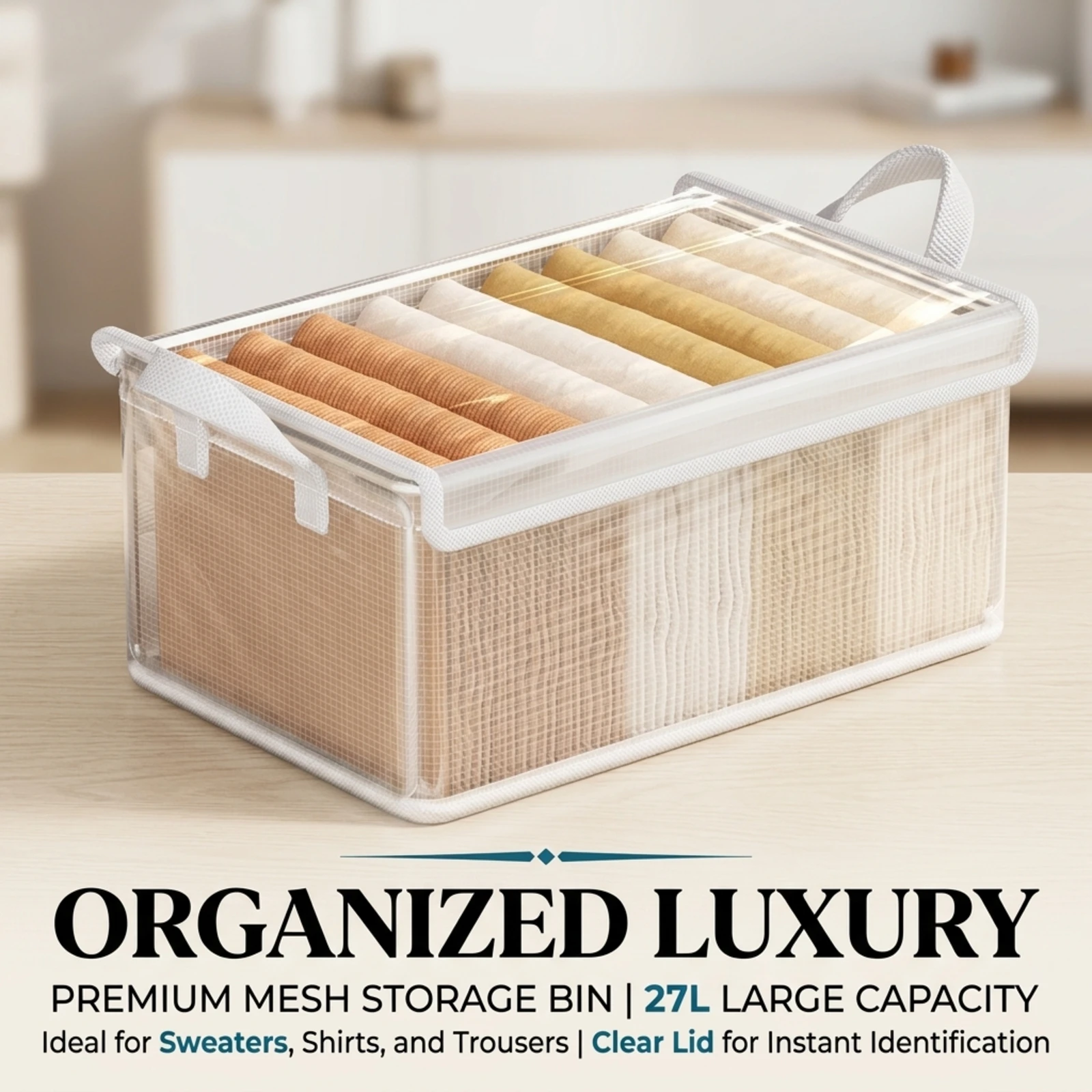 3 PCS Transparent Pvc Solid Steel Frame Storage Box Waterproof Underwear Storage Basket Suitable for Home and Dormitory Use