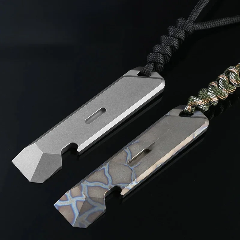 EDC tytan alloy łom narzędzia ręczne odkryty sprzęt kempingowy EDC narzędzia wielofunkcyjne kolekcja prezentów — zdjęcie 2