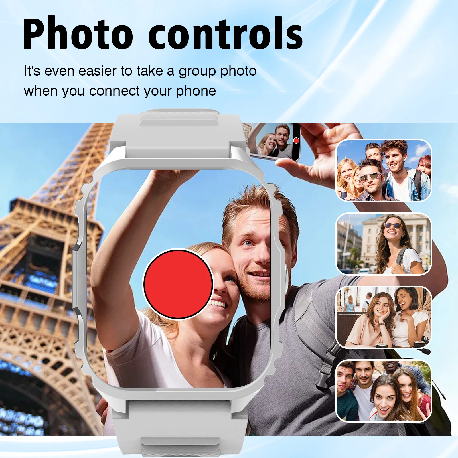 Bateria recarregável de polímero de lítio para smartwatch, câmera remota, despertador, para homens, mulheres, meninos, meninas