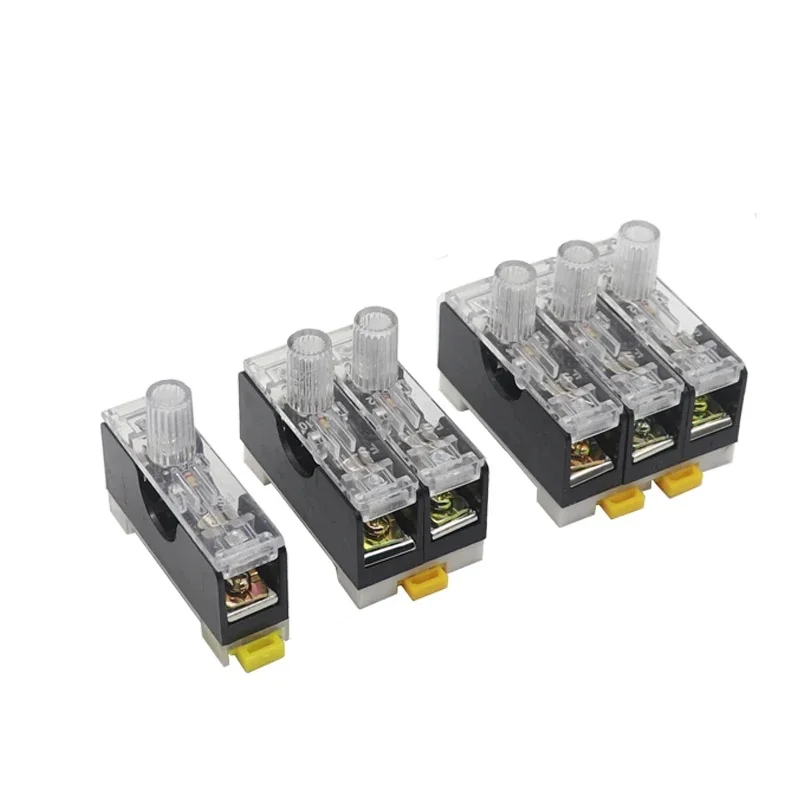 Porte-fusible monté DIN RACanon, FS101, FS102, FS103, Voyant d'avertissement de fusion, 6x30mm, 10A, 0,1 A, 0,5 A, 1A, 1,5 A, pipeline 3A -30A