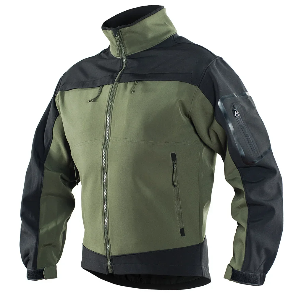 Męski wojskowy kamuflaż polar kurtka taktyczna wodoodporna wiatrówka Softshell zimowa kurtka wojskowa Safari Airsoft Hunt Clothes — zdjęcie 2