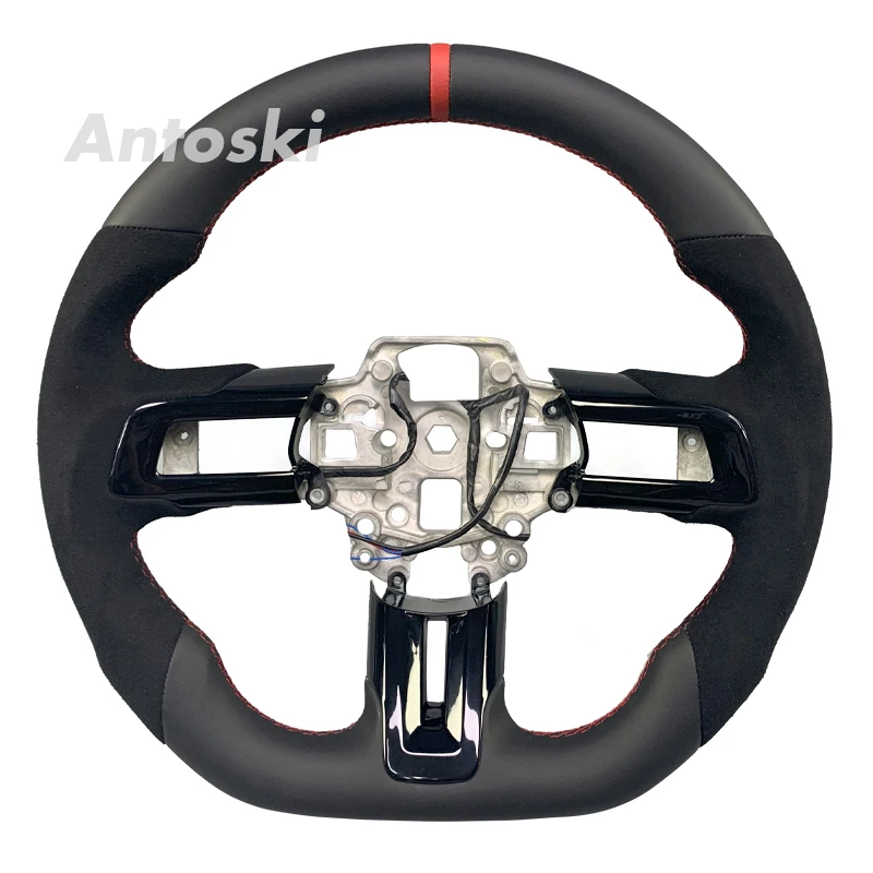 

Ford Mustang GT500 Shelby изготовленные на заказ аксессуары для салона автомобиля, рулевое колесо из углеродного волокна, доступное для немедленной отправки.