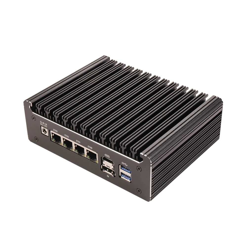 Imagem -04 - Hunsn-micro Firewall Appliance Mini pc Opnsense Vpn Router pc N100 Rs52 Console Tipo-c Hdmi dp 4x2.5 Ghz I226-v