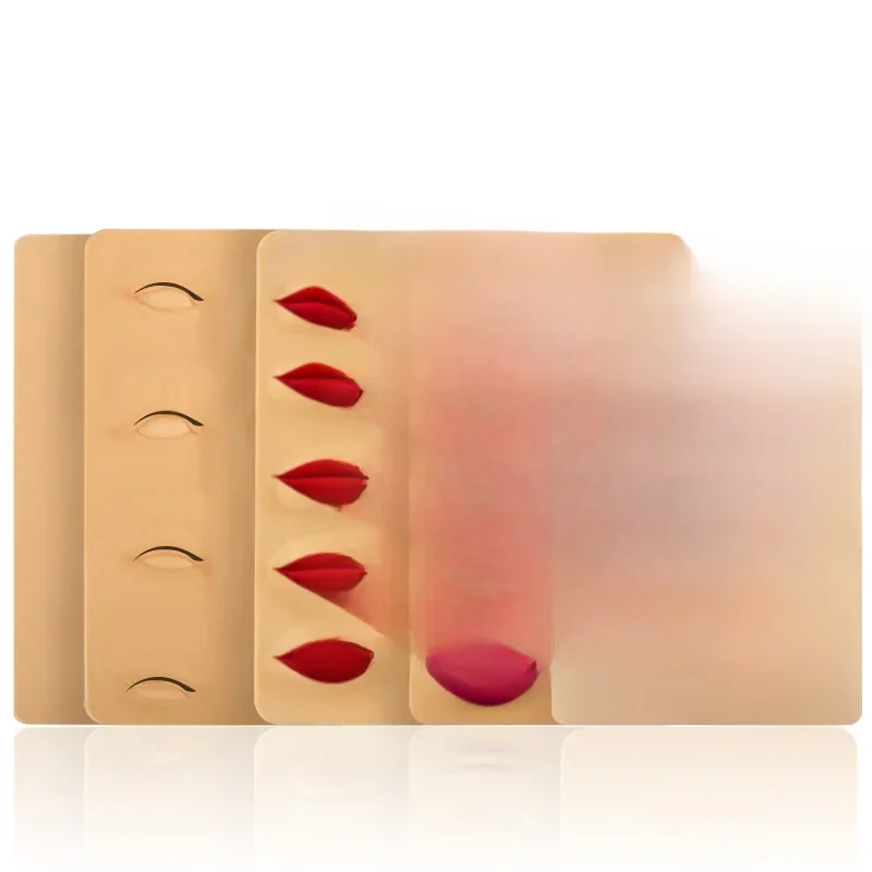 3D Silikon Microblading Übungshaut Blank Augenbrauen Lip Tattoo Übungshaut für Anfänger Permanent Make-up Zubehör PMU Versorgung