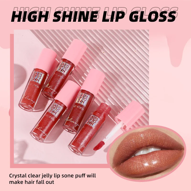 3가지 반짝이는 글로스 립밤 워터 글로스 미러 피니쉬 보습 방수 컵프루프 보습 립글레이즈 데일리 메이크업용