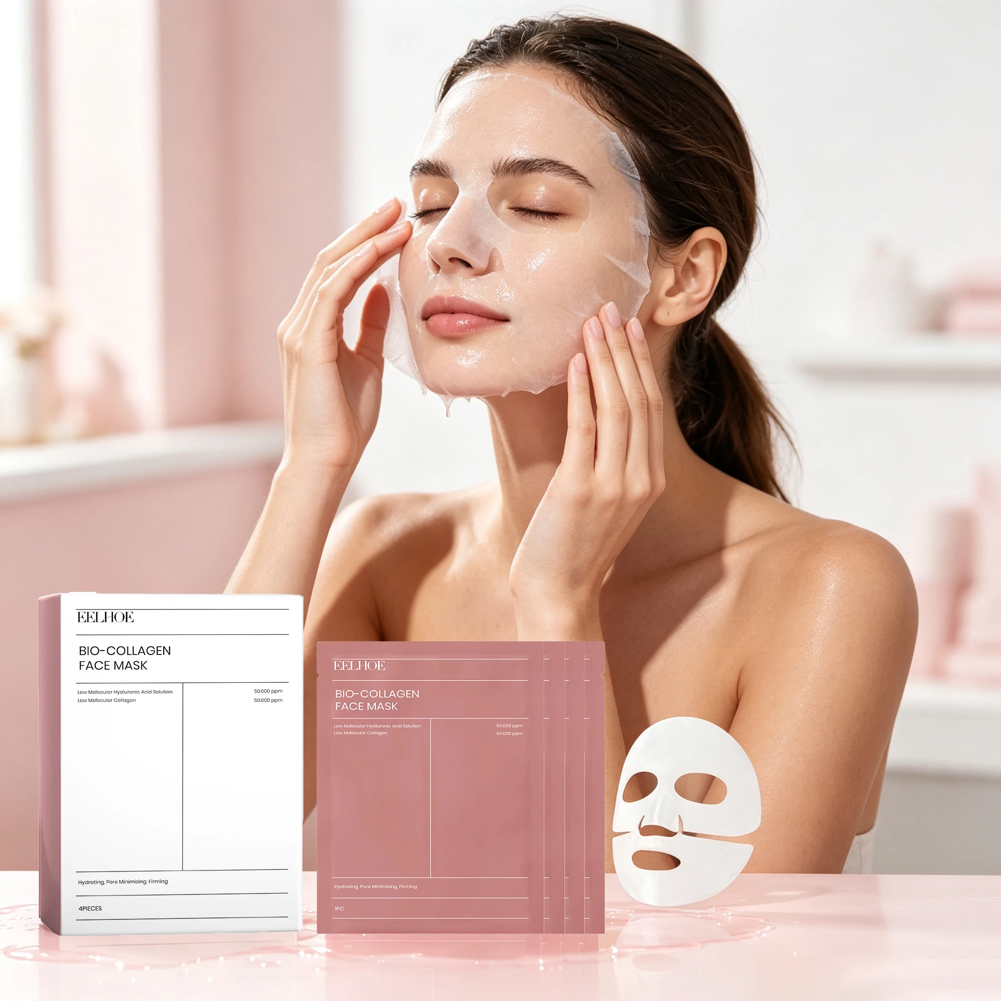 Collagen Face Mask Daily Moisturizing Improve Skin Texture Enhance Smoothness Strengthen Barrier Firming Pore Shrink Smoothing Face Mask