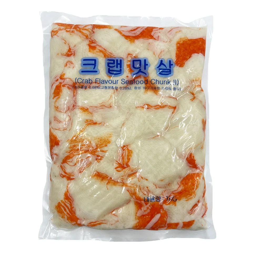 1kg of crab meat with high fish meat High Meat Content Crab Meat 1kg Paji Flavorful crab meat