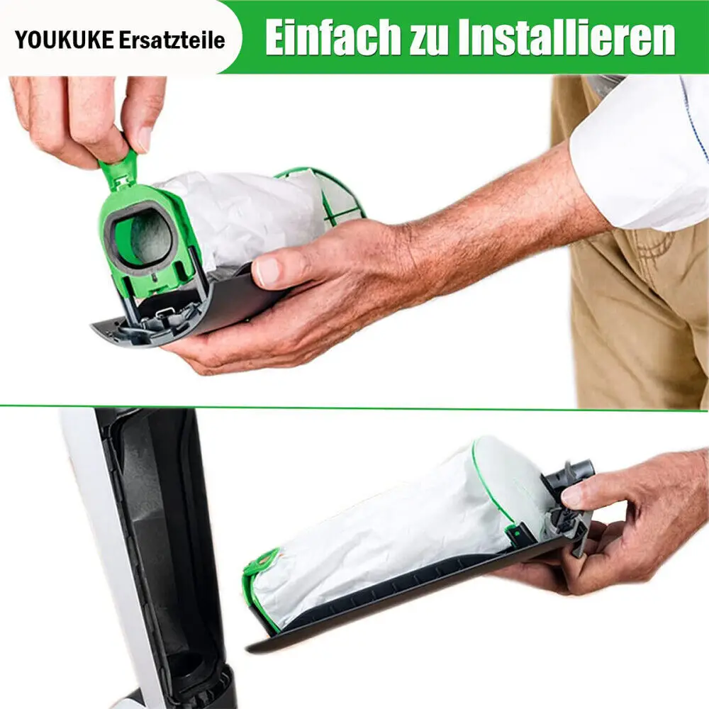 حقيبة مكنسة كهربائية 10tlg للمكنسة الكهربائية Vorwerk Goblin VB100 VB 100 FP100 FP 100