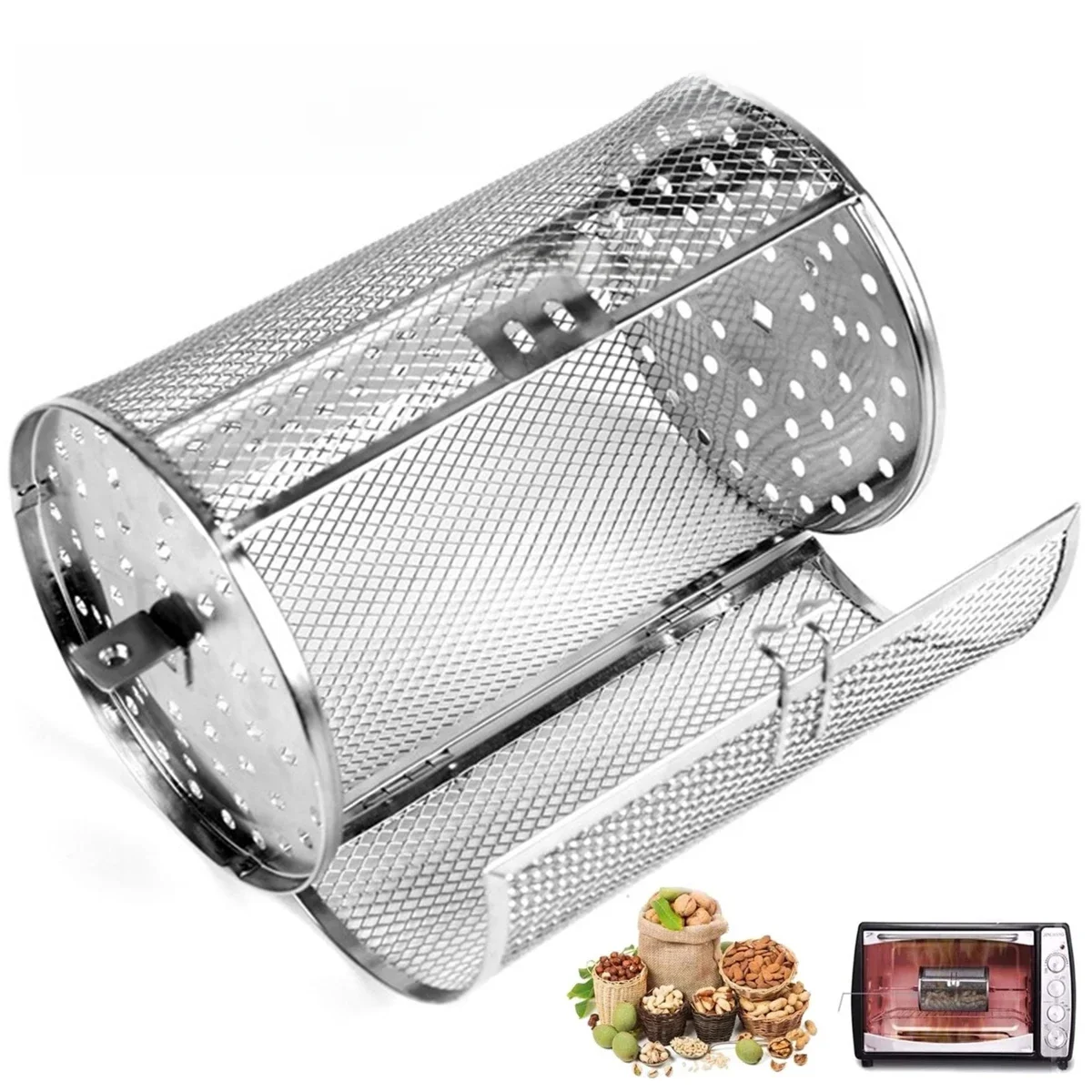 Mir de rôtissoire en acier inoxydable, gril de cuisine, four rond T1, degré de chaleur, rôtissoire, friteuse à air, gadgets, 2023