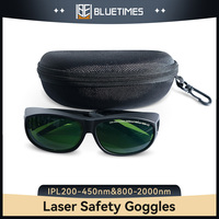 Bluetimes Laser Safety Glasses IPL 200-450nm & 800-2000nm OD6+ Eye Protection Laser Goggles For UV&Fiber Laser Machine