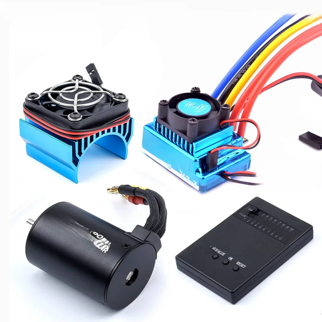 3650 2300KV / 3100KV / 3900KV / 4300KV / 5200KV Borstelloze Motor & 45A 60A 80A 120A Esc Combo Voor 1:10 Rc Auto Boot Deel - afbeelding 2