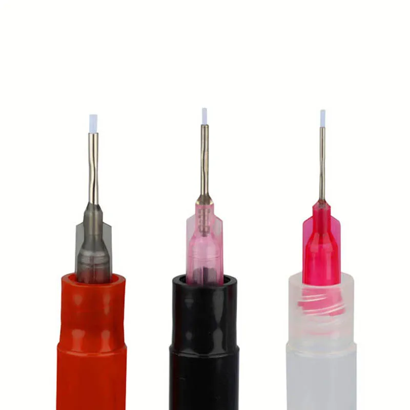 13mm 25mm Non-Stick Needle Glue Dispenser Teflon Needle Anti-scratch Instant Drying Glue Dispensing Needle