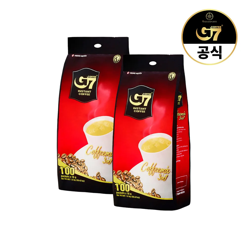 *G7 베트남 커피 3in1 커피믹스 16g X 100개입 2개 (총 200T)* 