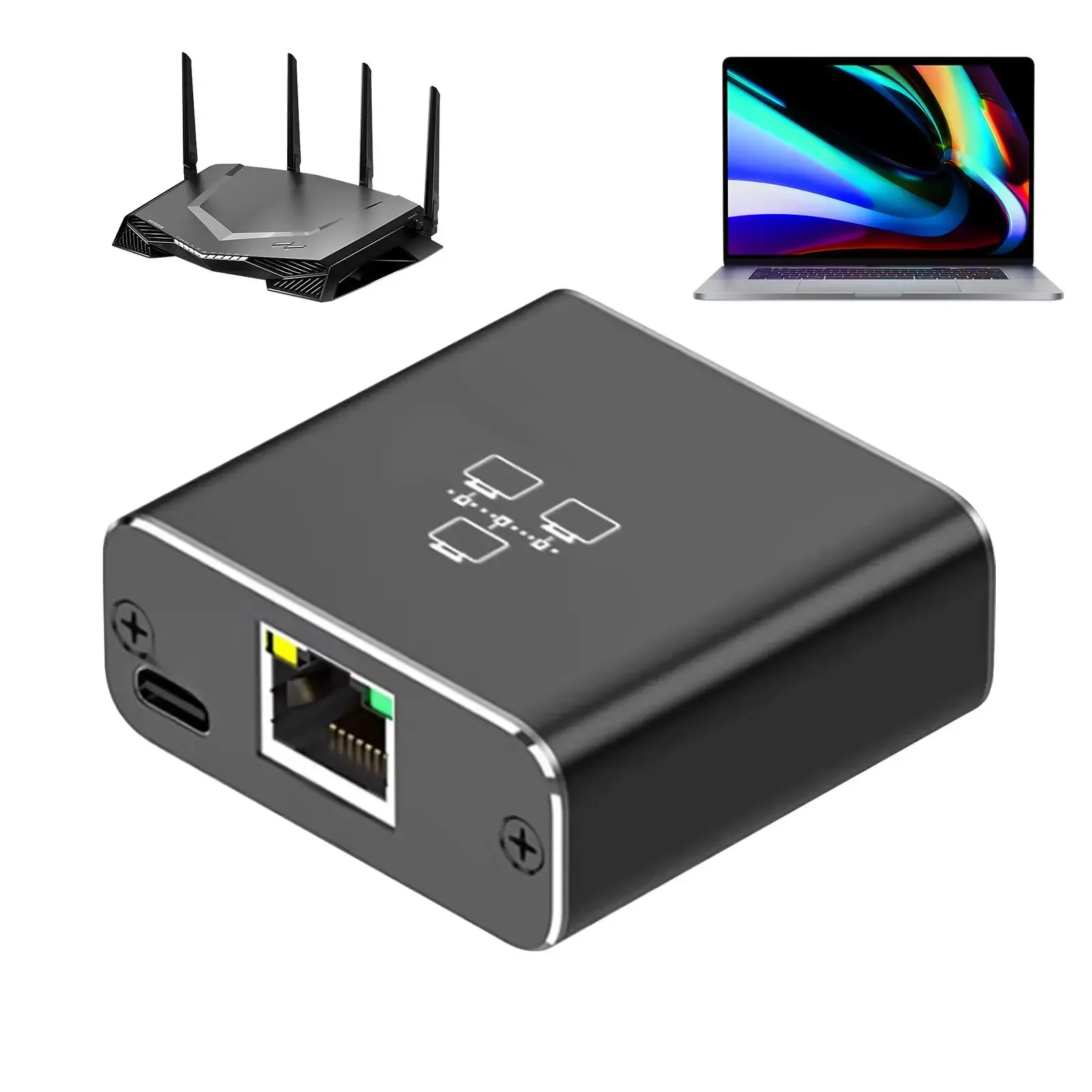 1000 Mb/s Ethernet Splitter Adapter sieci RJ45 1x2 1x3 1x4 LAN Extender dla komputer stancjonarny routera przełącznik działa w tym samym czasie — zdjęcie produktu 7