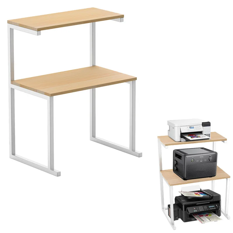 Supporto per stampante Rack per supporti audio video Armadietto verticale Scaffale per stampante da pavimento rimovibile Scaffali per supporto per rack per forno a microonde da cucina