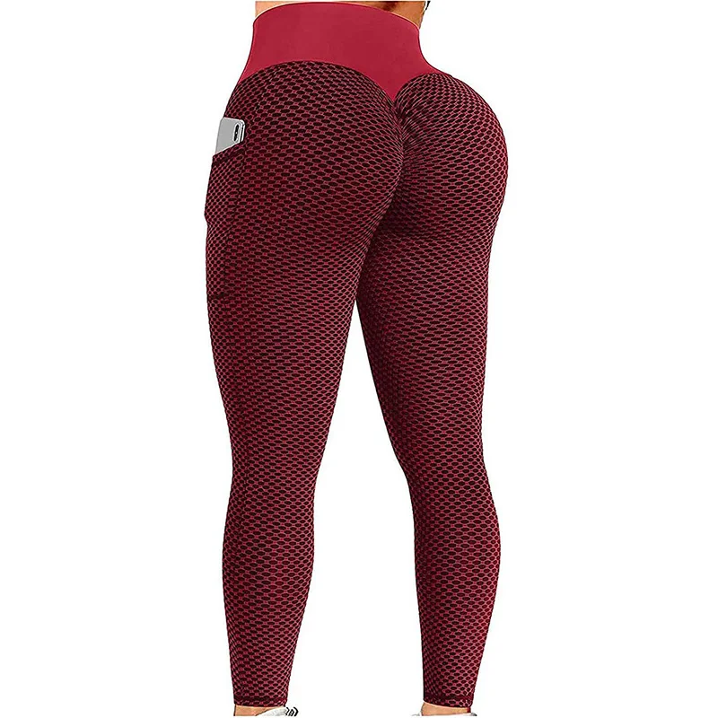 Krisnanas Hoge Taille Heuplift Effen Kleur Fitness Yoga Legging Met Fitnesssport