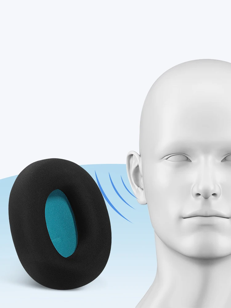 وسادة اذن لسماعة الرأس ، متوافق مع ath m50x ، sr9 ، dsr9bt ، dsr7bt ، msr7 ، steelseries ، artics 5 ، kraken ، v3/x ، kingken