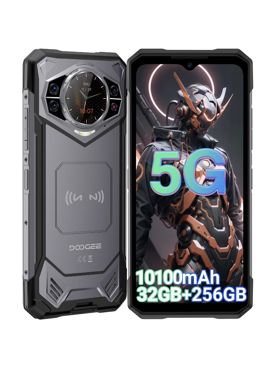 Globale Version DOOGEE S200 VIP 5G Robustes Smartphone 6,72" 120Hz Display 12GB 256GB 100MP AI Hauptkamera 10100mAh Akku Smartphone
