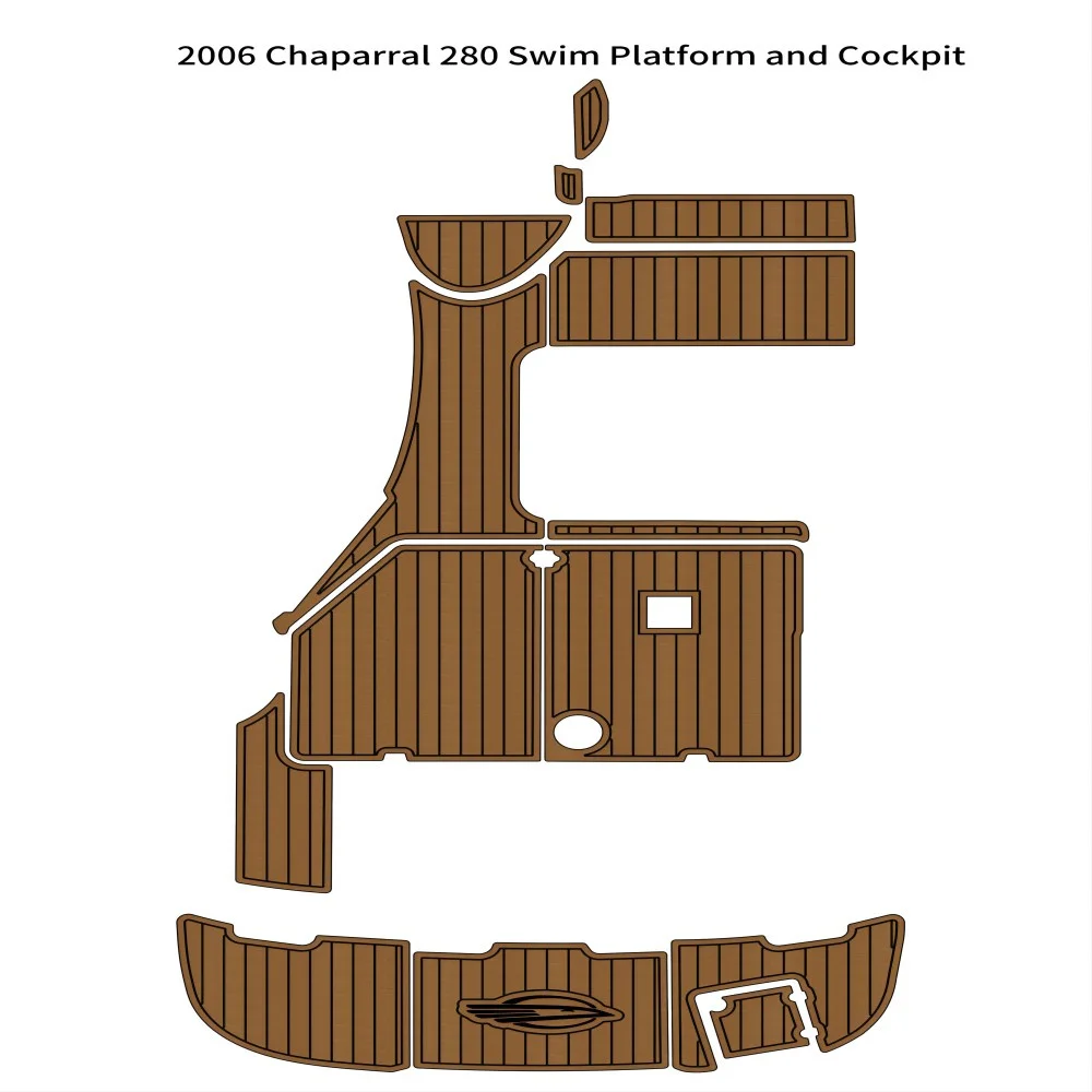 

2006 г., Chaparral 280, нескользящие коврики для плавания на платформе кабины и лодки, самоклеящиеся коврики для пола GatorStep Marine