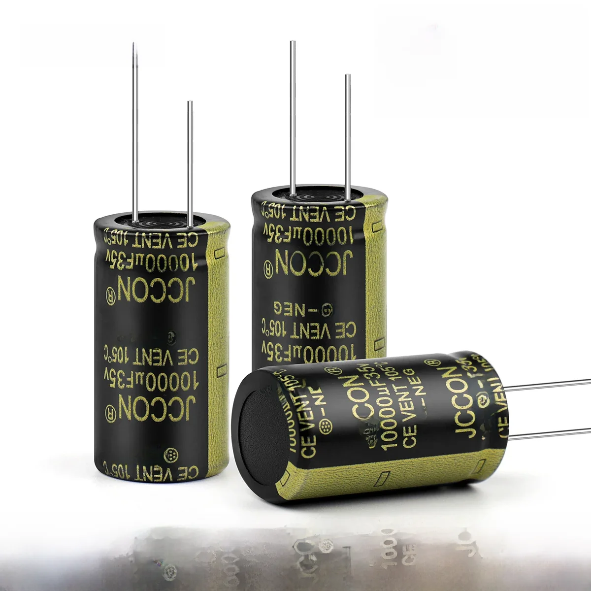 JCCON 5 sztuk aluminium elektroniczny kondensator 25V 35V 50V 63V 100V 160V 200V 250V 450V 470UF 680UF 1000UF wysoka częstotliwość niski ESR — zdjęcie produktu 7