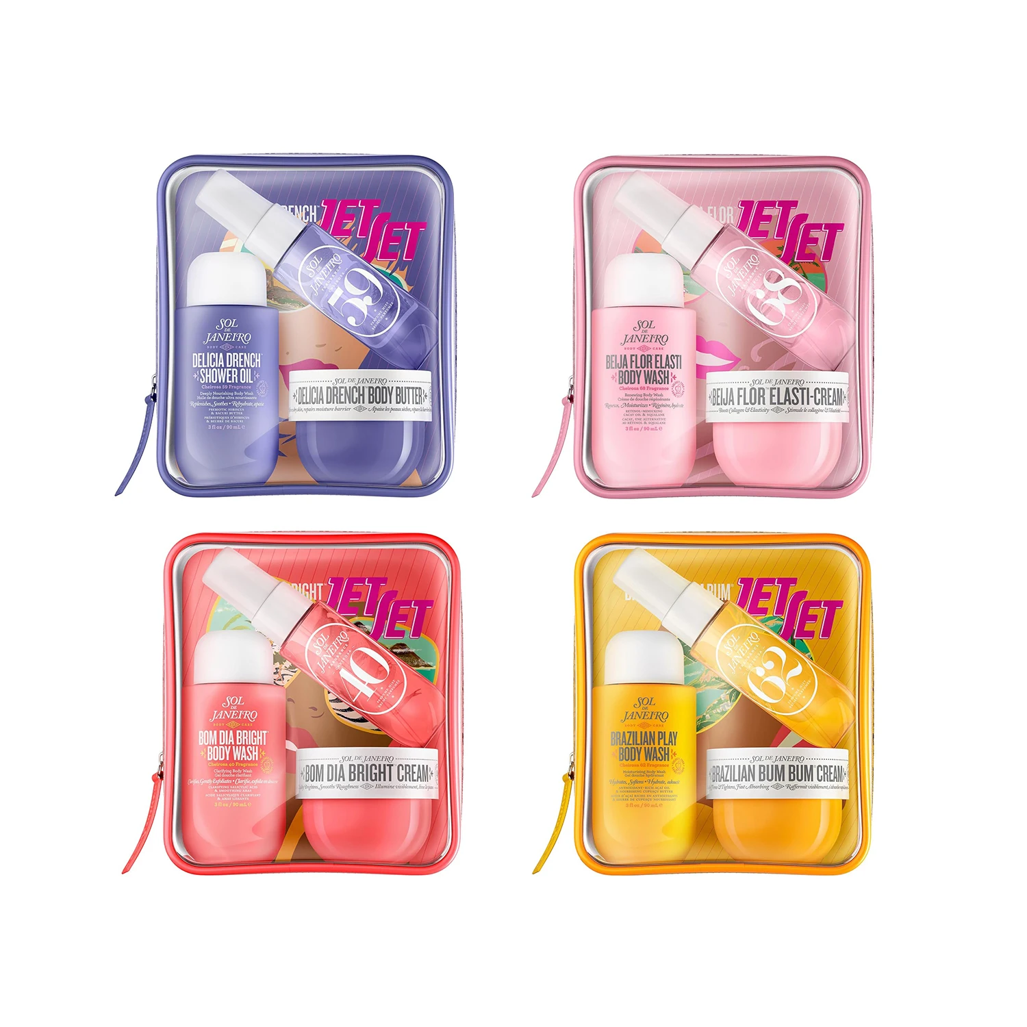 Sol de Janeiro Cheirosa Perfume Mist Set – Dragon Fruit, Lychee, Vanilla & Musk – Women's Fragrance Gift Set