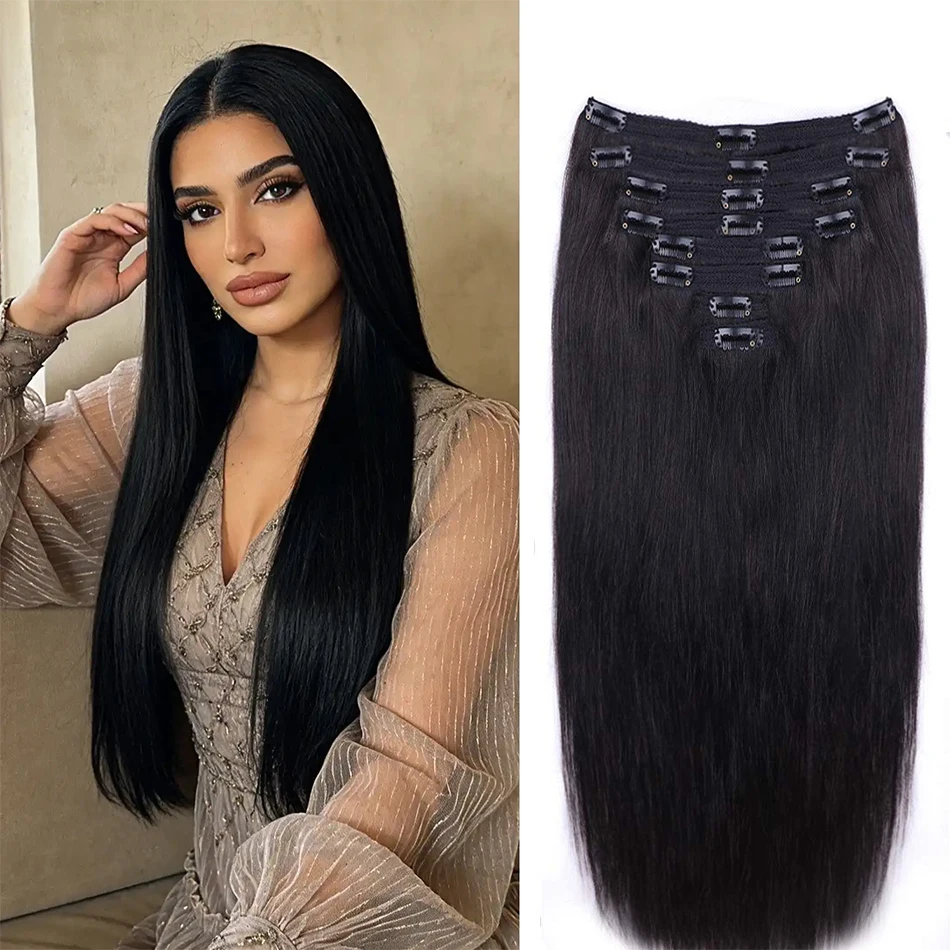 18-ciocche-di-extension-per-capelli-lunghezza-24-pollici-capelli-lisci-biondi-e-neri-resistenti-al-calore-8-pezzi-per-confezione-qualita-professionale-da-salone